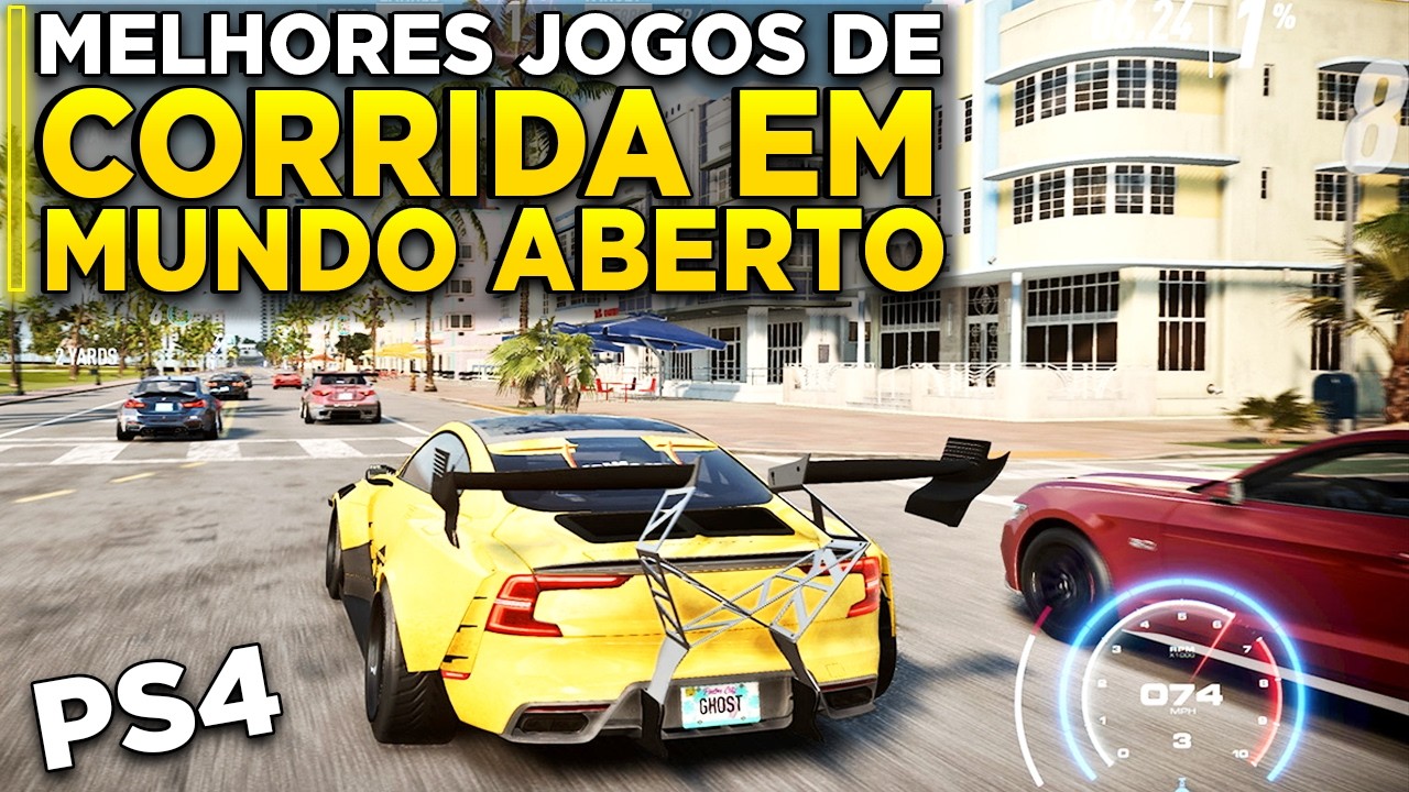 TOP 10 MELHORES JOGOS DE CORRIDA EM MUNDO ABERTO PARA PS4