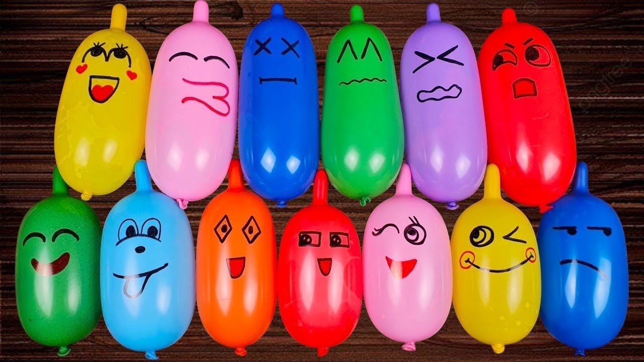 ASMR Balloons 🎈 Making Slime and Clay with Funny Balloons Coloring - Satisfying Slime