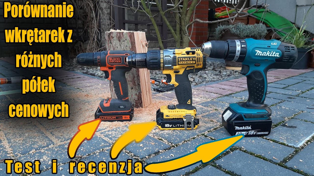 Test wkrętarek / czy warto dużo wydawać ? Makita Stanley i Black Decker