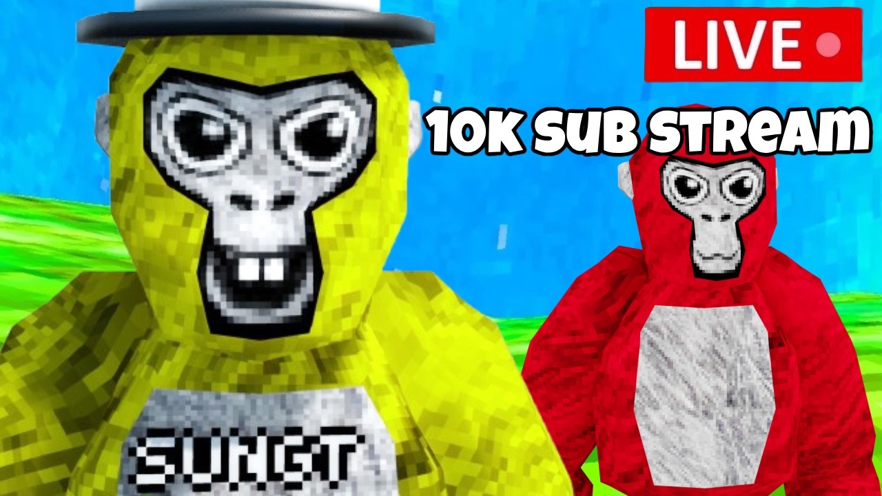 Hitting 10k subs in gorilla tag