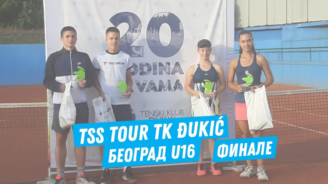 Marković - Stojanović, Jovanović - Ludoški, TSS TOUR TK Đukić U16 finale, 4.6.20.