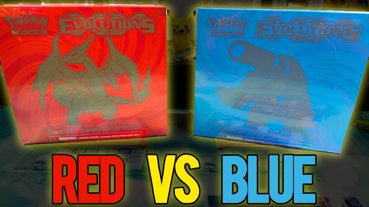 Opening TWO XY Evolutions Elite Trainer Boxes! (Red vs Blue Episode 1)