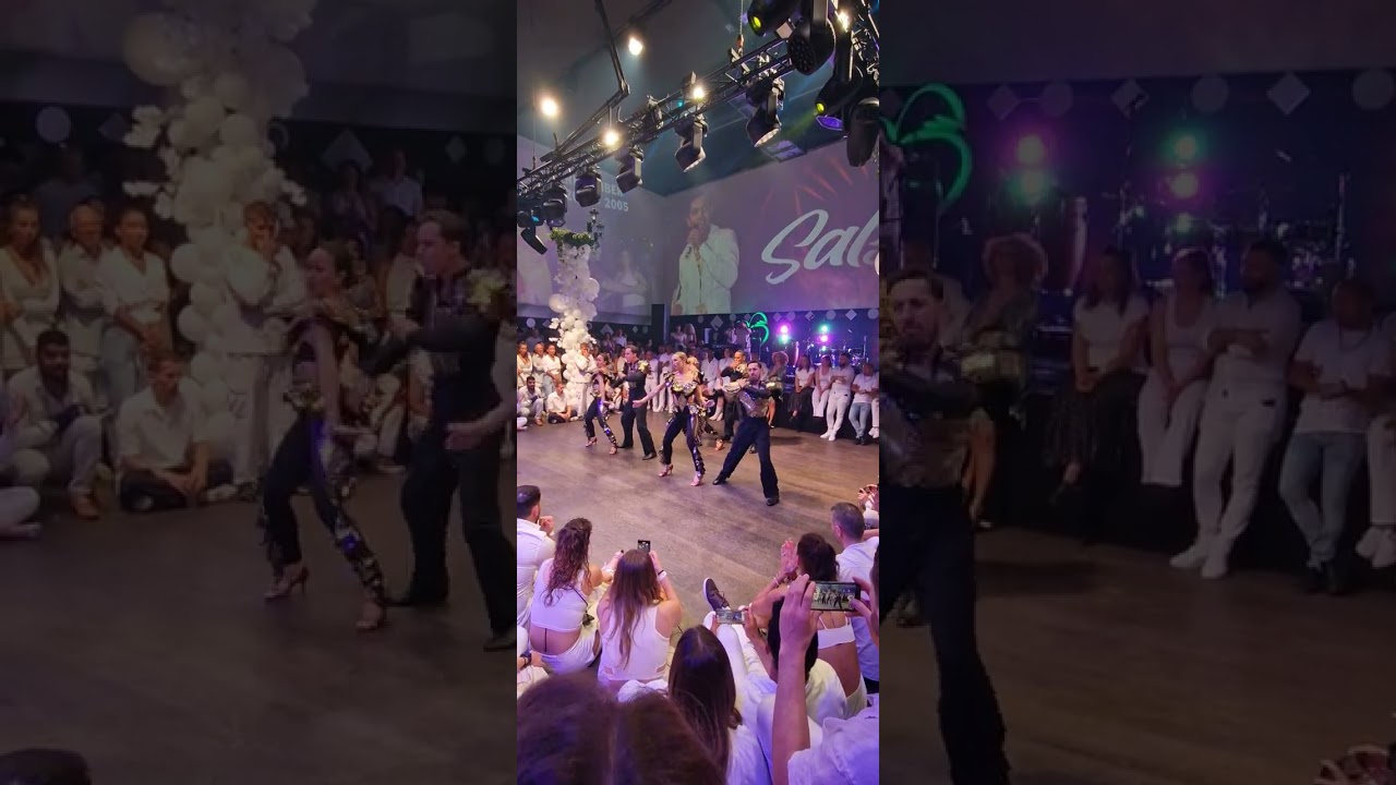 Show at the biggest white salsa party Switzerland #salsa
