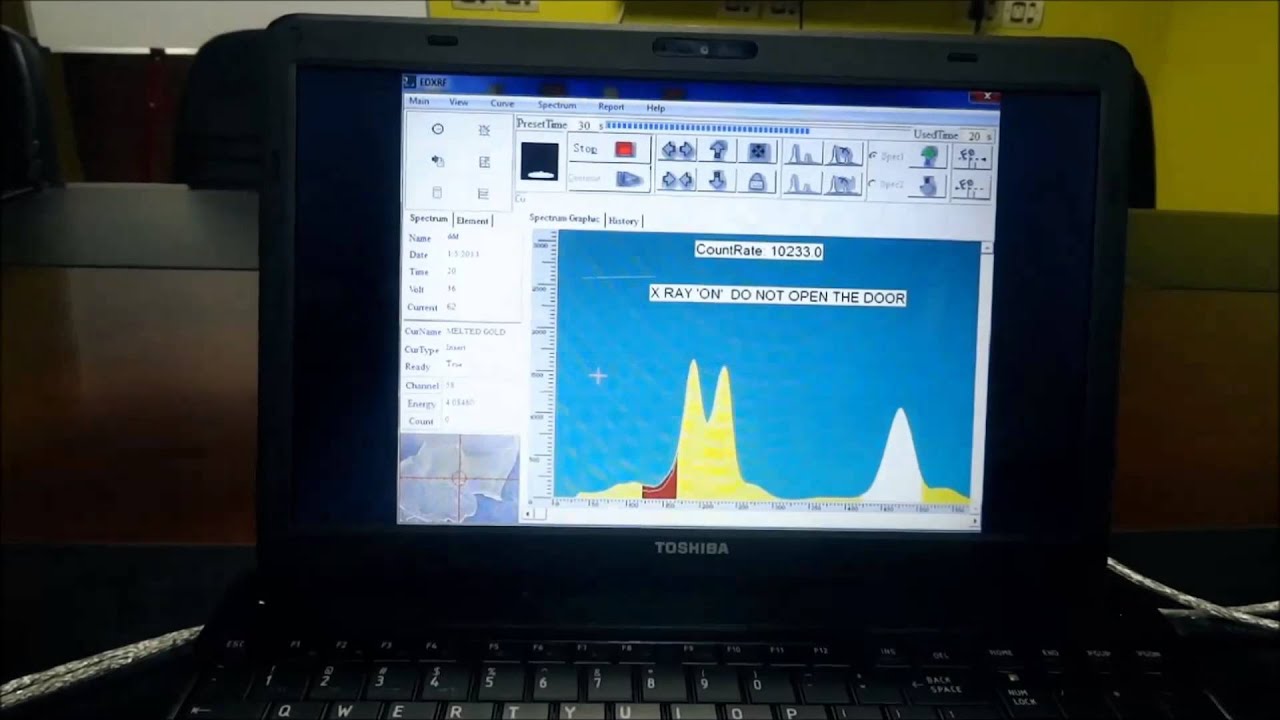 Redland EDX 600 Gold Purity Spectrum Analyser