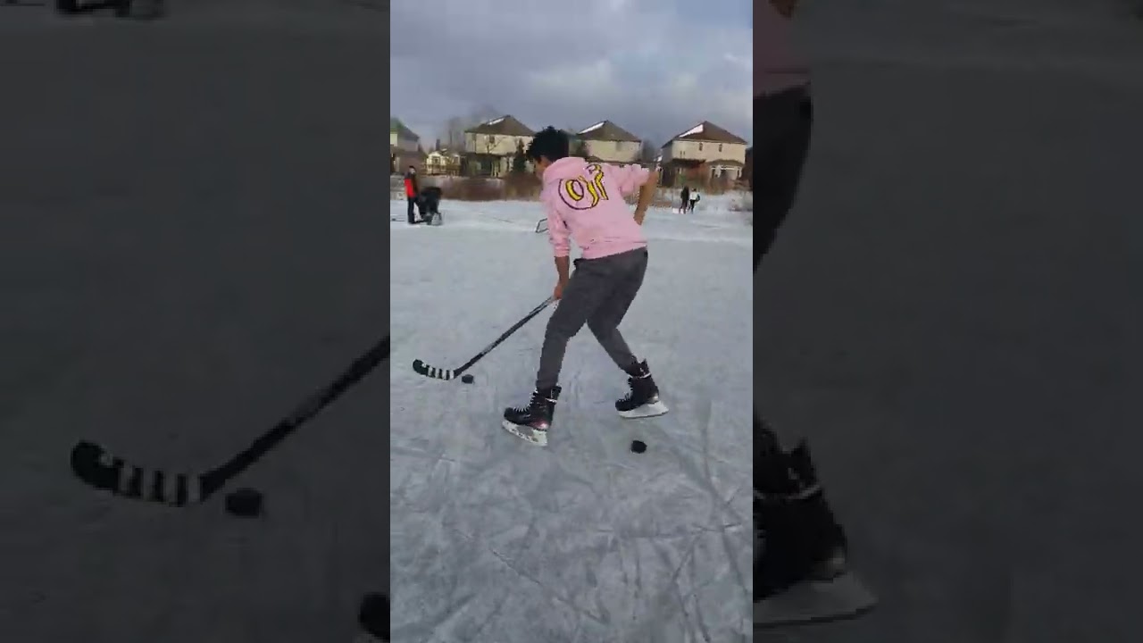 🔥Pond Hockey🔥 #shorts #hockey