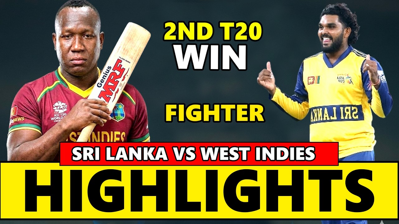 West Indies vs Sri Lanka 2nd T20 Match Highlights 2026 | WI vs Sl Highlights Today