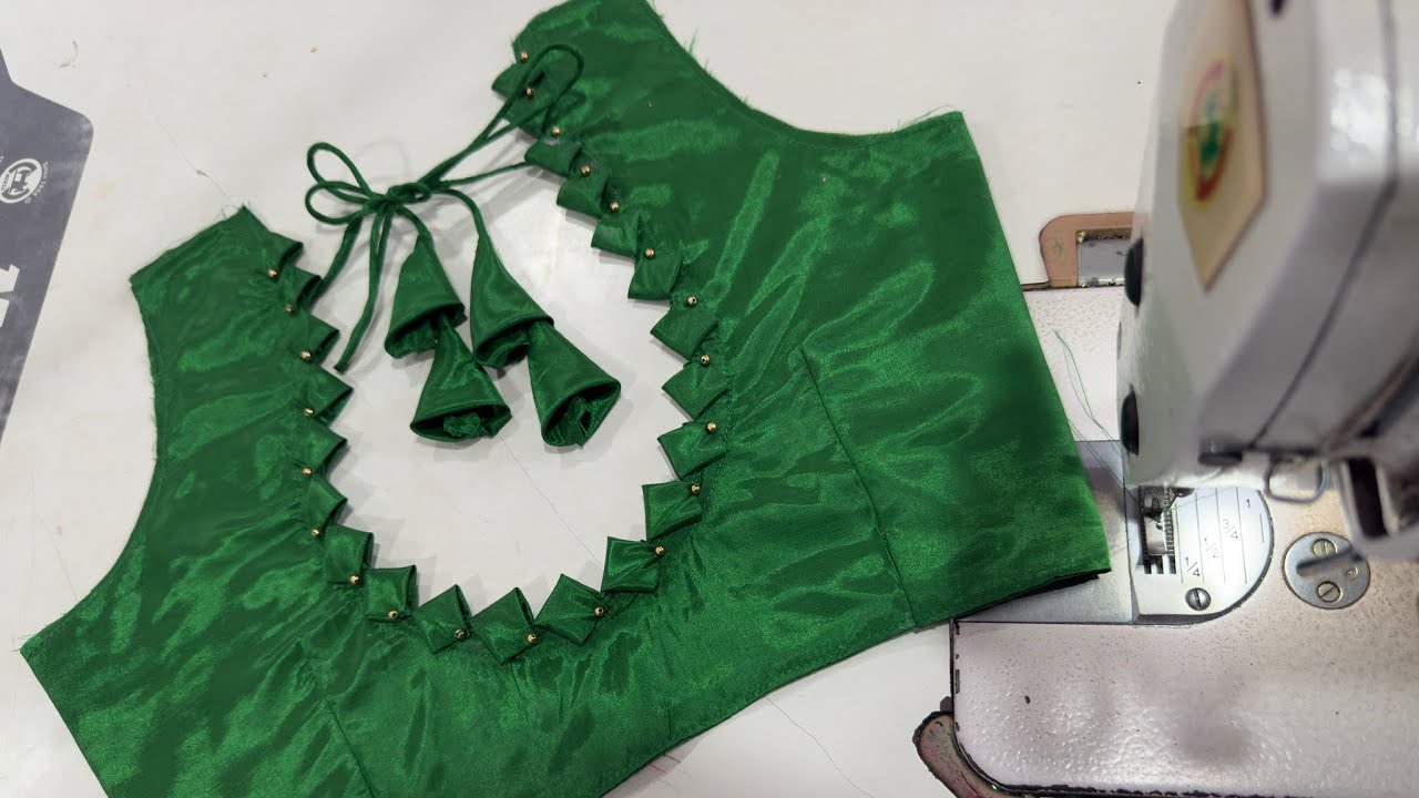 Simple and stylish blouse design | back neck blouse design | blouse cutting and stitching