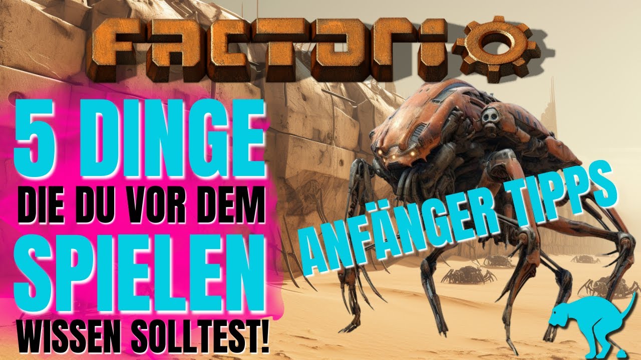 5 Tipps & Tricks f&uuml;r Factorio. Vor dem Spiel gut zu wissen. 5 Anf&auml;nger Tips