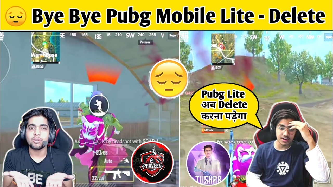GoDTushar OP Bye Bye Pubg Mobile Lite😔 || @godpraveenyt1 @louwangg @KoobraBhaiOfficial