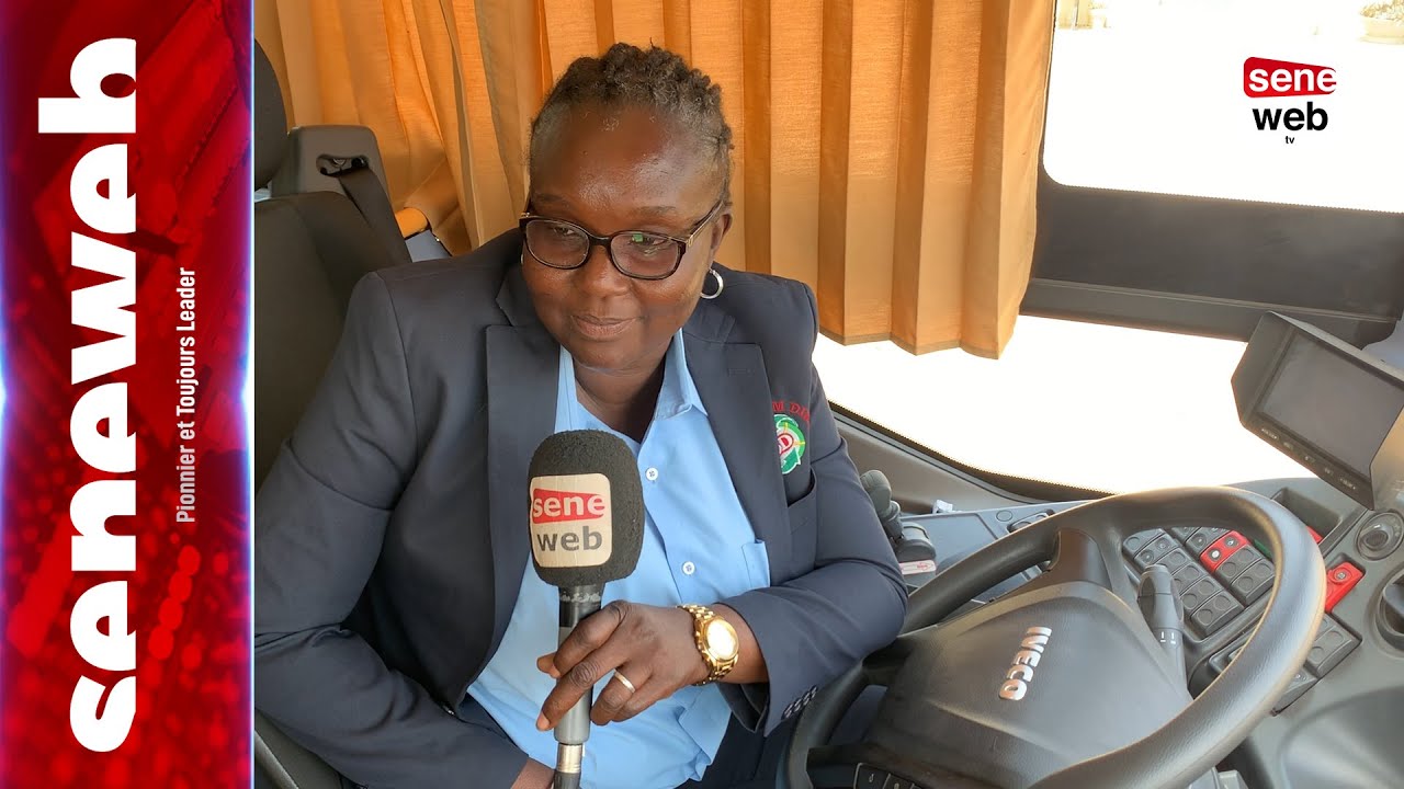 Découverte: Sophie Diougue Ndiaye, premiere femme conductrice de bus Dakar Dem dikk au senegal