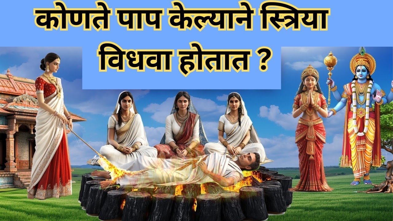 कोणते पाप केल्याने स्त्रिया वेळेपुर्वी विधवा होतात?|अध्यात्मिक ज्ञान| वैदिक हिंदूधर्म|पौराणिक कथा|