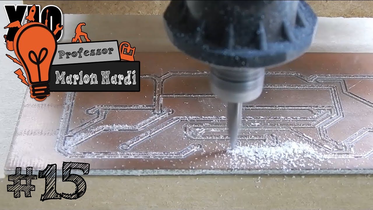 #15 - CNC 2.1 Usinando PCI/PCB Placa de circuito impresso!!!
