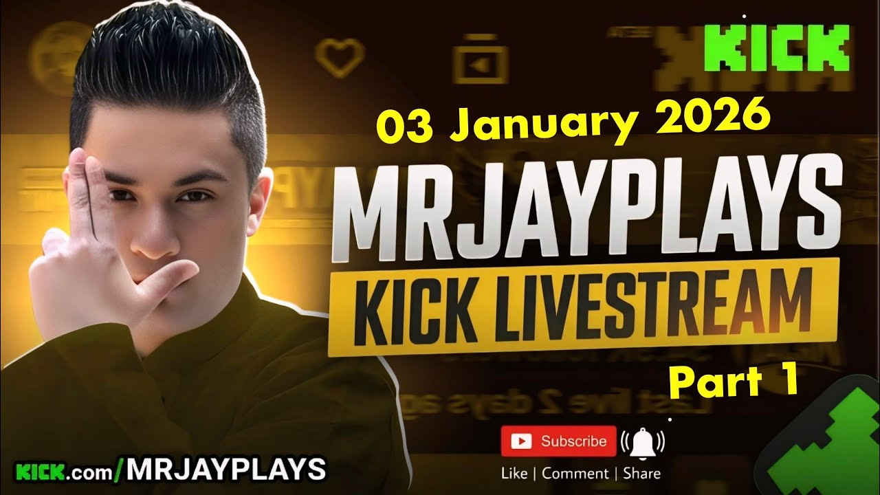 🔴LIVE - MrJayPlays Kick Livestream PART 1 (3 January 2026)