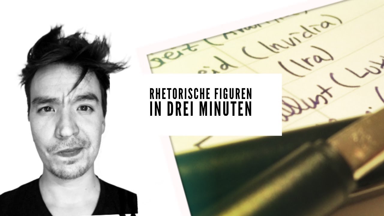 Rhetorische Mittel in drei Minuten