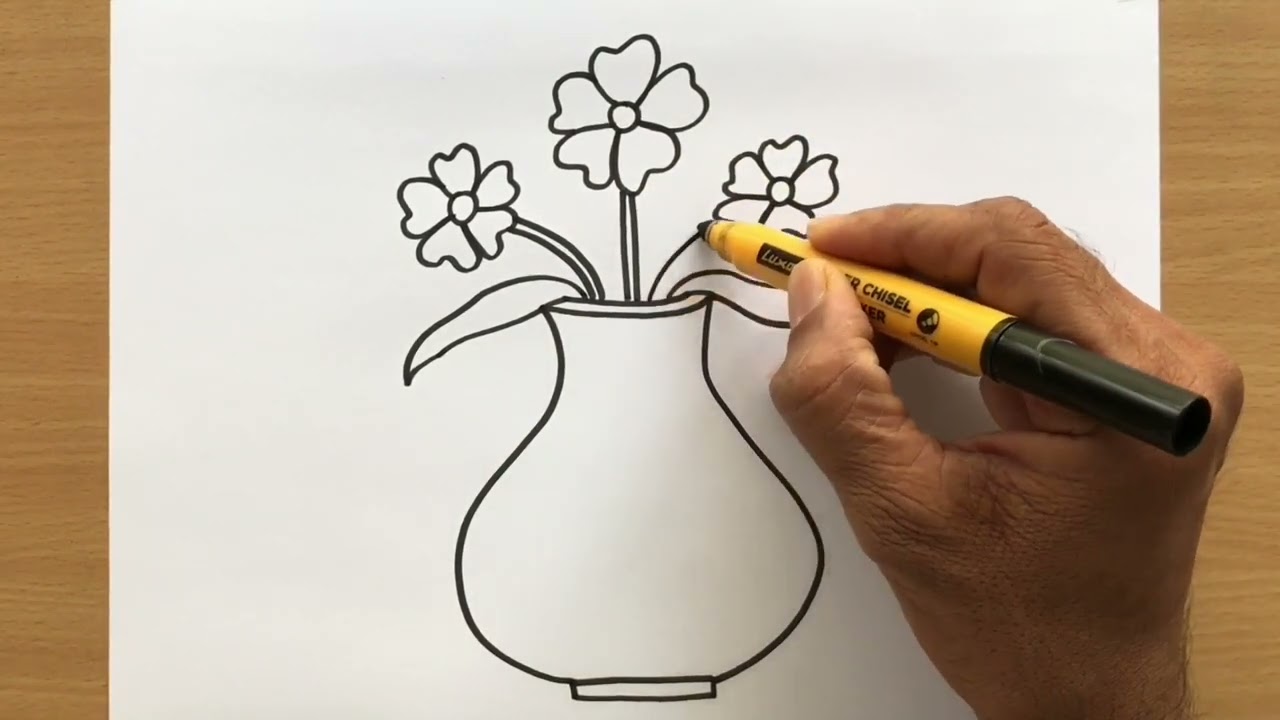 How to Draw a Flower Pot