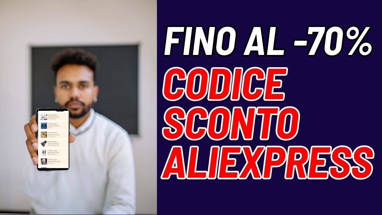 Codice Sconto AliExpress 2026 Gennaio | Buoni AliExpress Italia fino al 70%