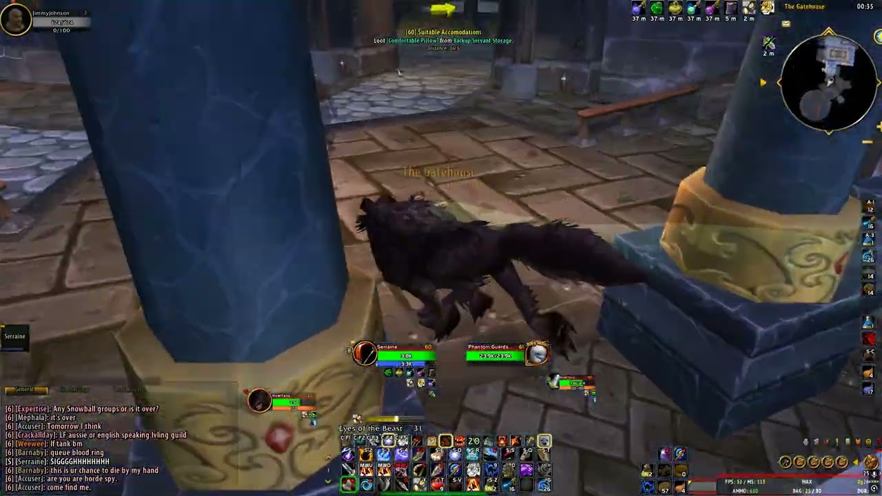 Turtle WoW Kara 10 Solo Hunter Trash Farm 140-160 Mobs 20 Min 1 Pull