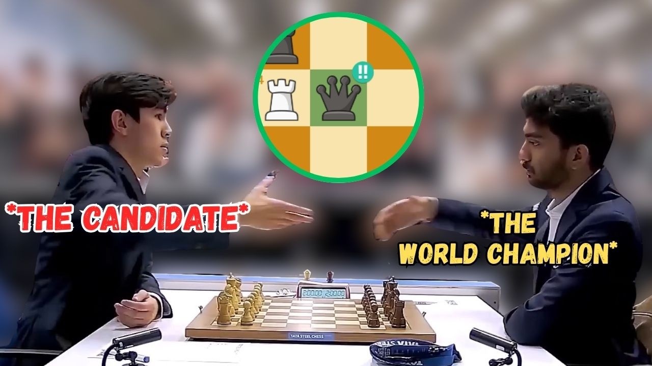 Gukesh Sacrifice the Queen against Javokhir Sindarov