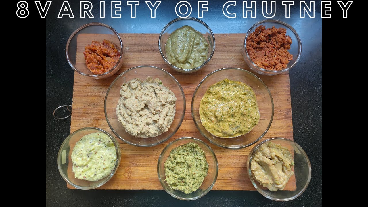 8 Variety of chutney | Chammandi | Lockdown recipes