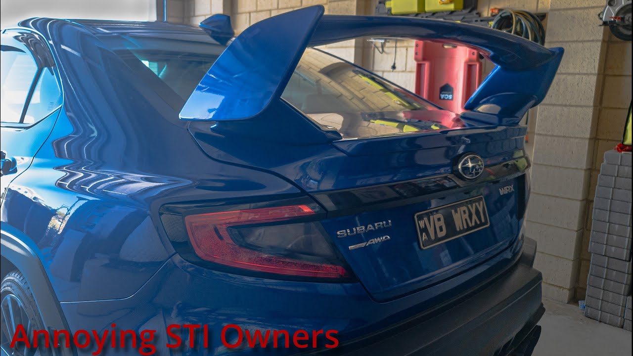 Annoying STI Owners by Installing a Wing on My WRX
