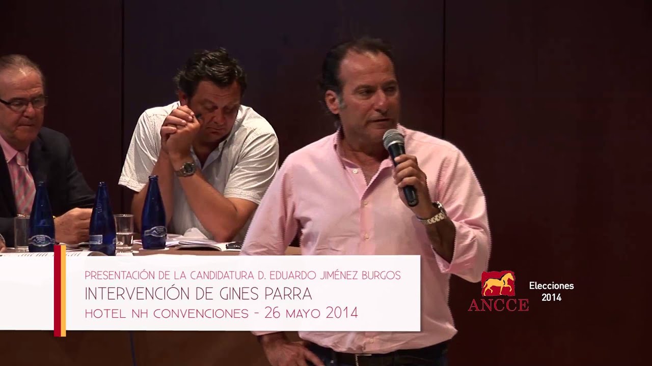 Intervención de Ginés Parra - Datos económicos de ANCCE