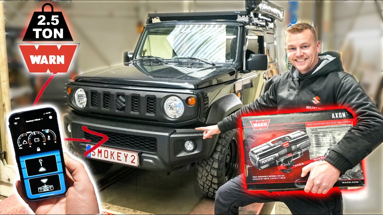 Suzuki Jimny 2.5 Tons WARN Winch Installation