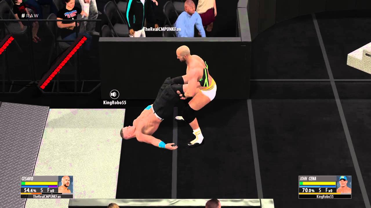 WWE 2K16 | Secret Cesaro Swing Into The Barricade