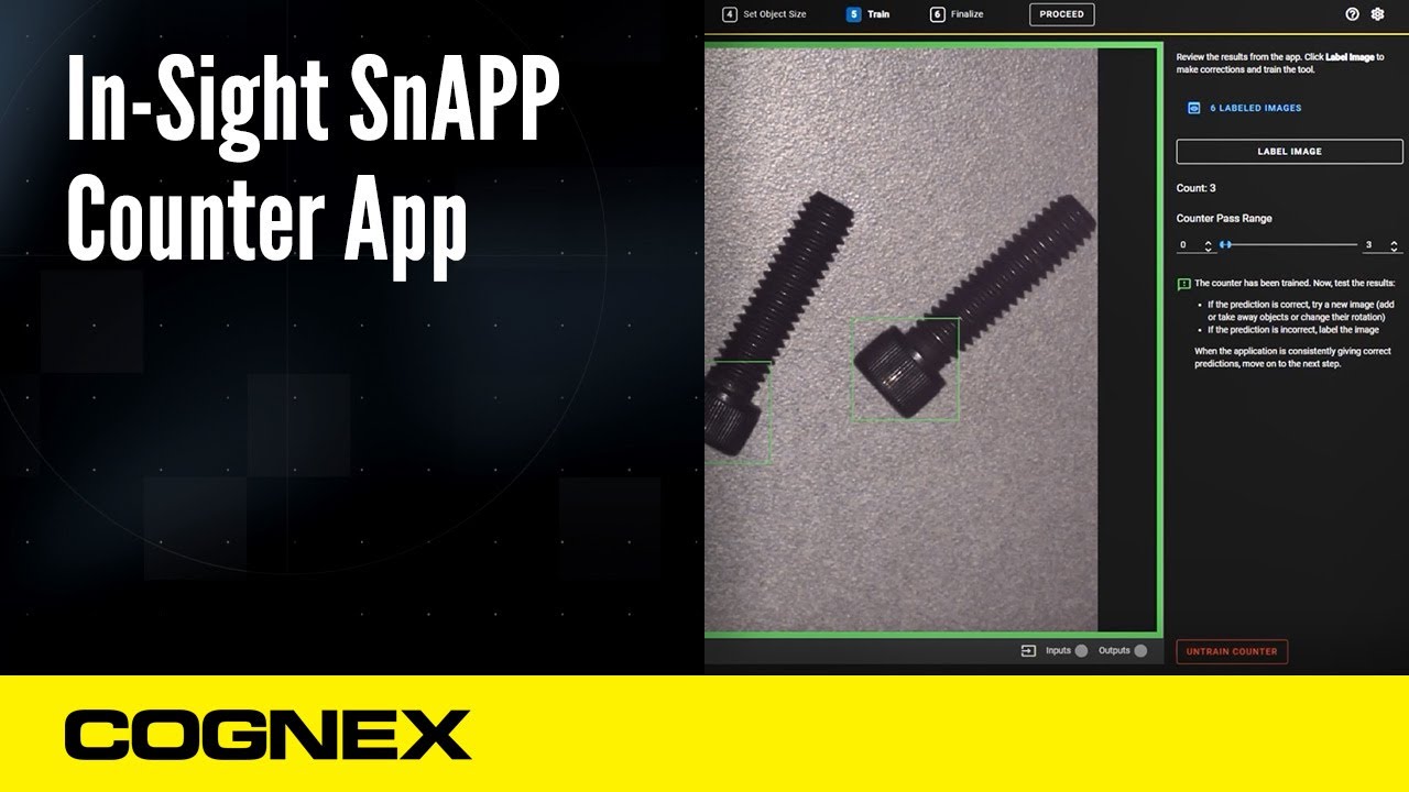 In-Sight SnAPP Sensor: Counter App | Cognex Support