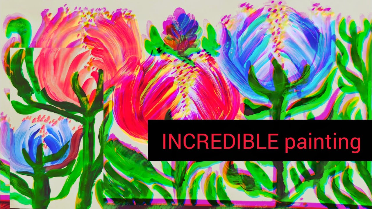 live INCREDIBLE  painting Techniques/Acrylic Step by Step/howtopaint/