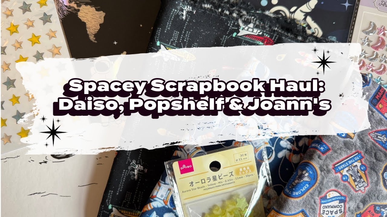 Spacey Scrapbooking & Journal Haul from Popshelf & Daiso | Chitownchica's Scrapping Space