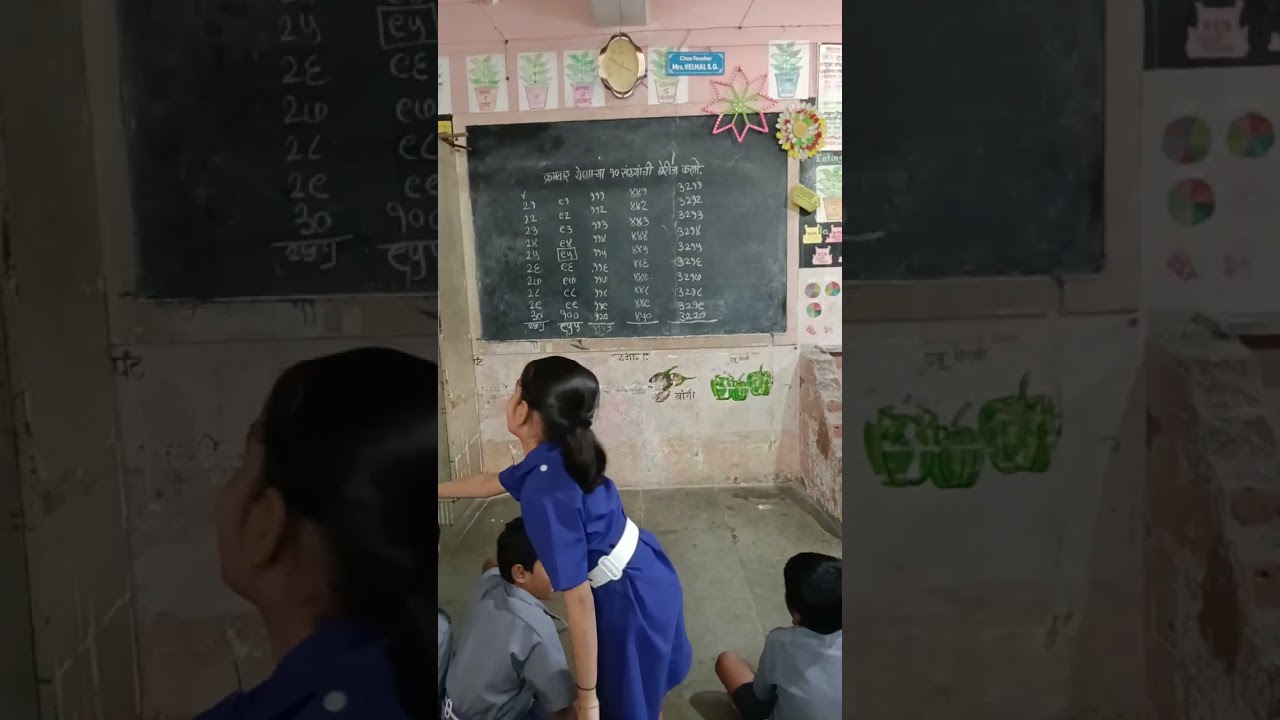 माझी शाळा माझे विद्यार्थी क्रमवार संख्यांची बेरीज