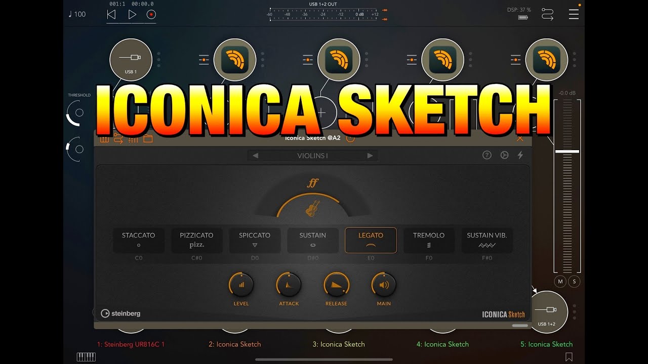 Оркестровый инструмент Iconica Sketch от Steinberg — автономная версия и AUv3 — пошаговое руковод...