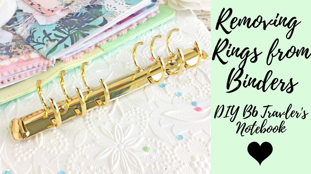 Removing Rings from Recollections Planner | DIY B6 Travelers Notebook from Michaels Planner