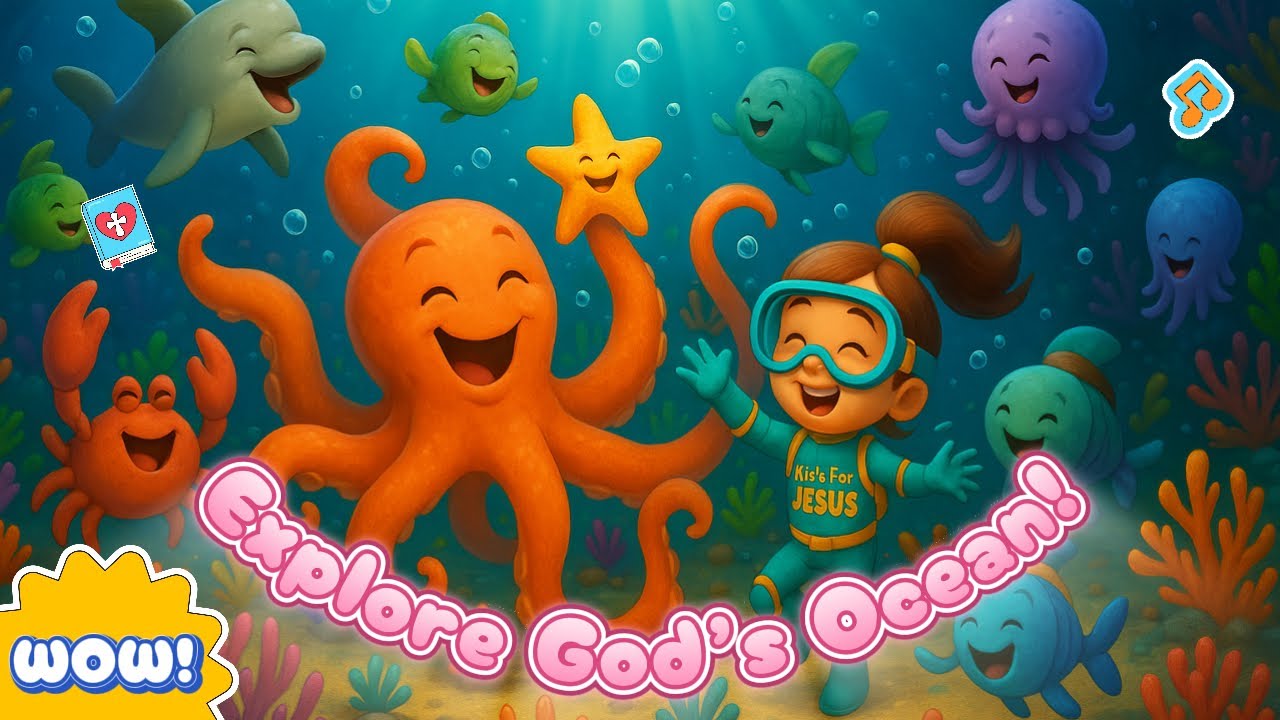 A Joyful CHRISTIAN SONG for KIDS about GOD’S DEEP SEA CREATION 🌊🐠 | Underwater Praise