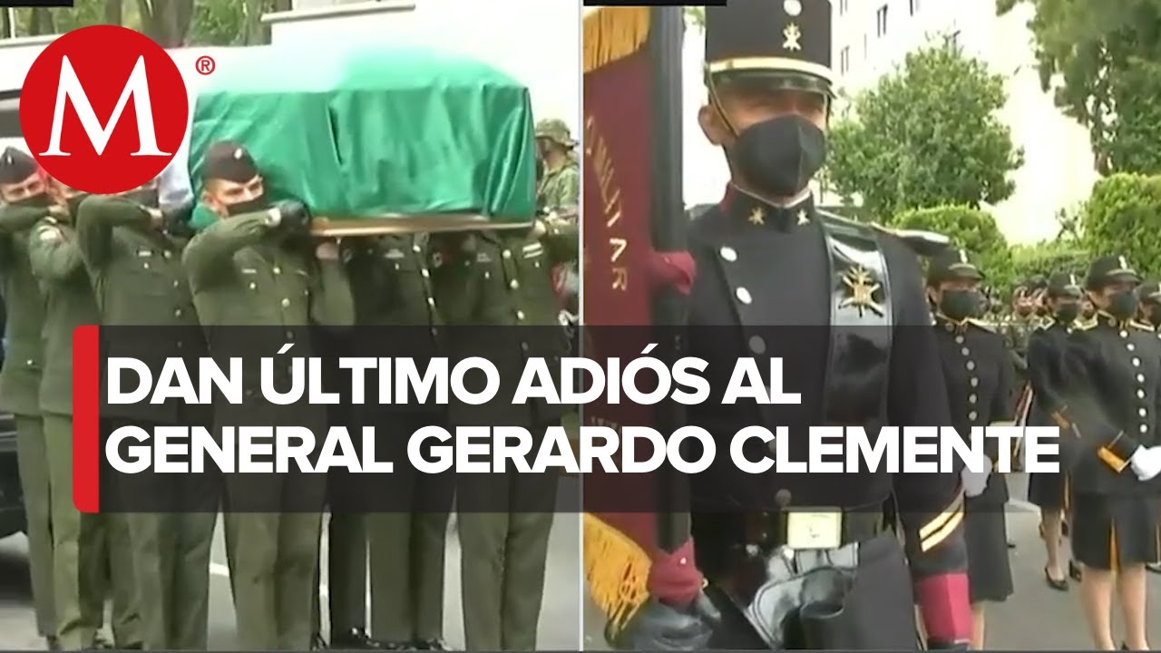 Inician honores fúnebres del Gral. Gerardo Clemente en Velatorio Militar