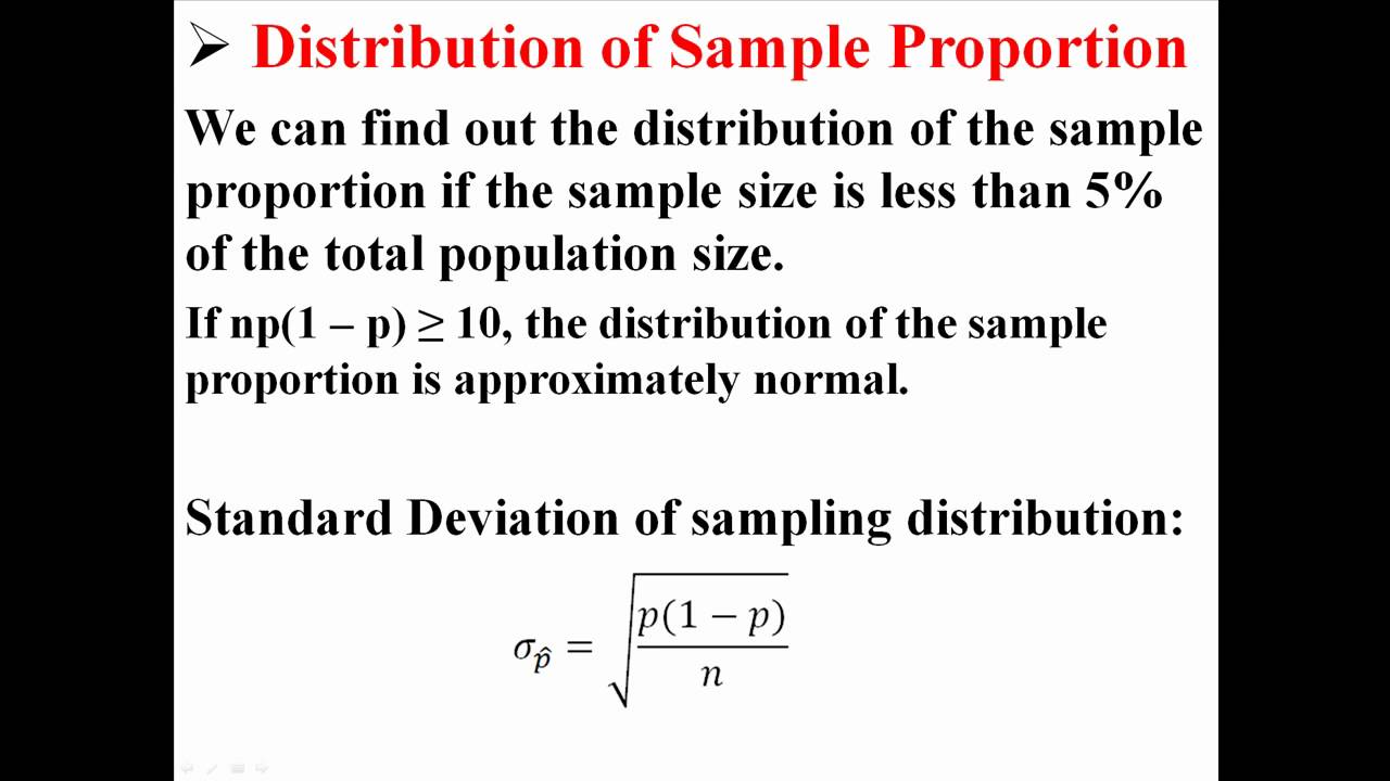 Sample Proportions