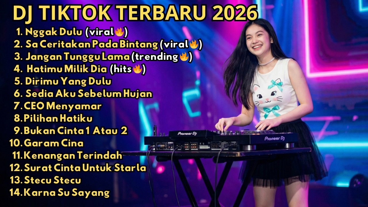 DJ REMIX TIKTOK TERBARU 2026 🎵 NGGAK DULU 🎵 JANGAN TUNGGU LAMA 🎵 DIRIMU YANG DULU 🎵STECU GARAM CINA
