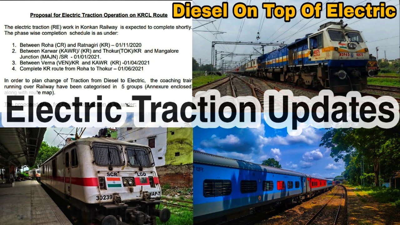 Electric Locos To Run In Konkan By Janaury 2021 | Konkan Railway Electrification