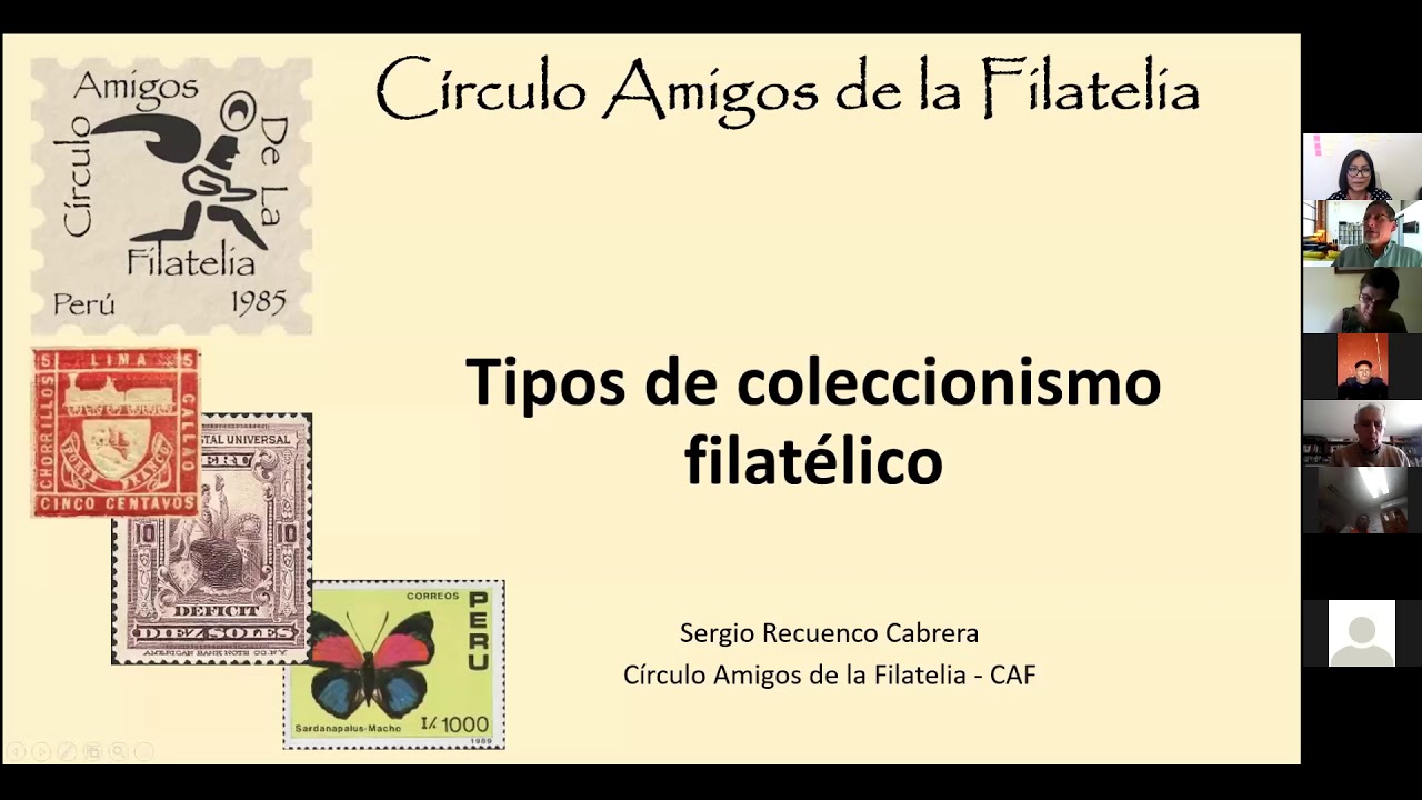 Curso de Filatelia CAF 2021 - Sesión 4: Formas de Coleccionismo