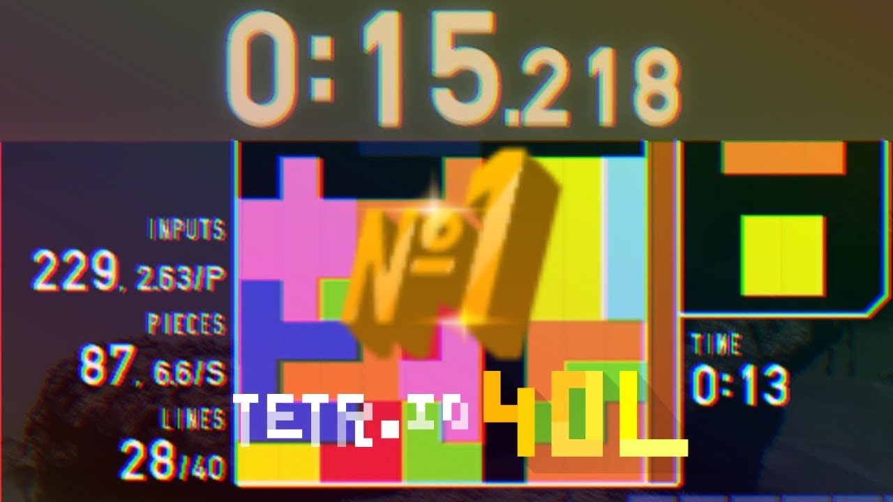 [FORMER] TETR.IO 40 LINES WR + handcam - 15.218 by fortissim2