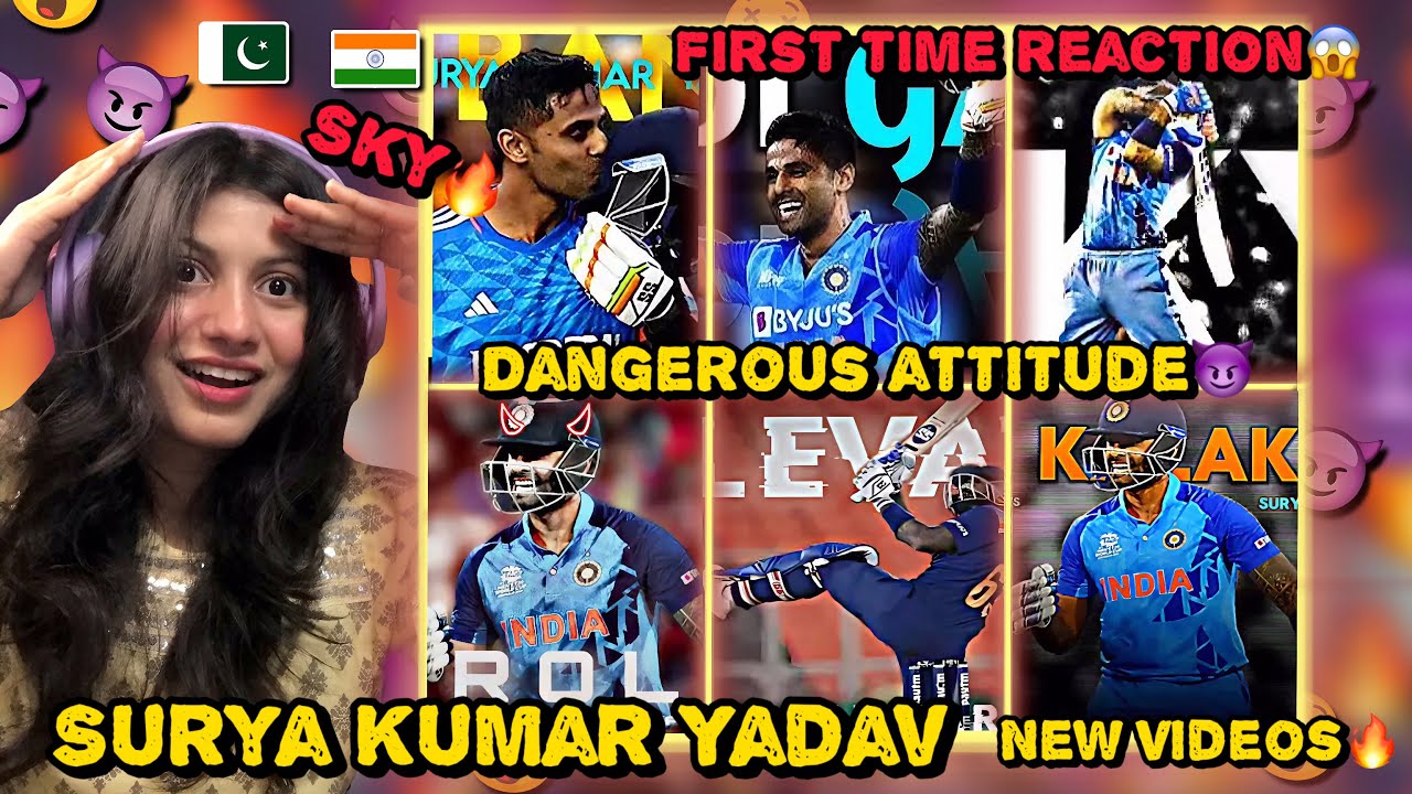Pakistani reaction On surya Kumar Yadav🔥 dangerous attitude😈 videos😱#surya #suryakumaryadav #indian