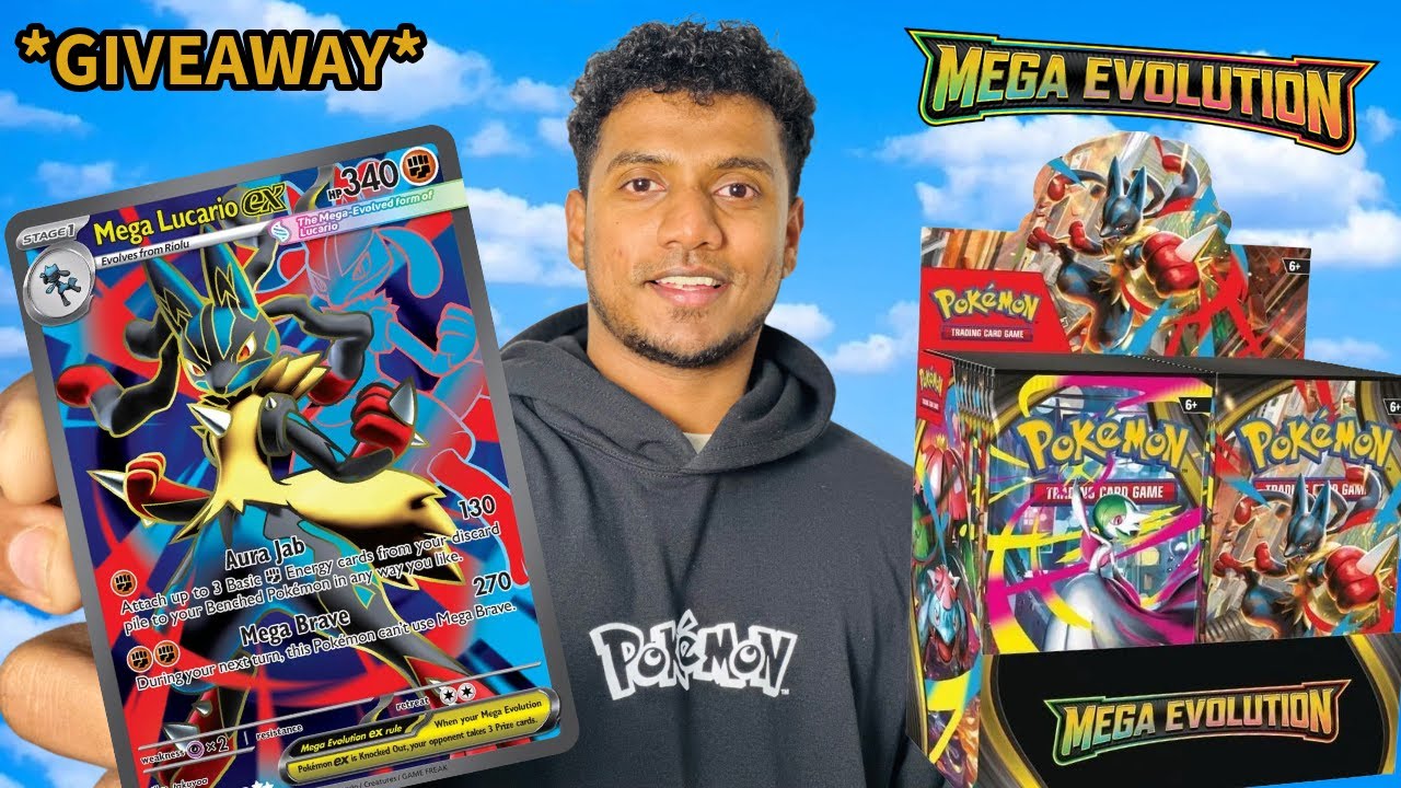 Mega Lucario അല്ലെങ്കിൽ Mega Gardevoir കിട്ടുമോ? 😱 | Mega Evolutions Booster Box Opening + Giveaway🎁