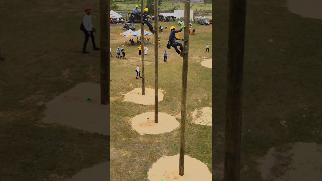 Lineman Rodeo 2024 speed climbing