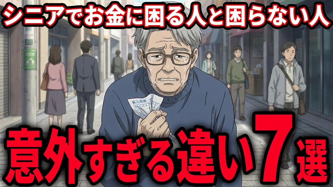 実は70代で「お金に困らない人」が絶対しないこと。お金に困らない人と困る人の圧倒的な違い7選【シニア知恵物語】