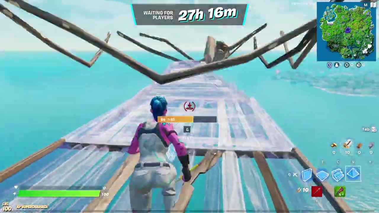 Pink ghoul trooper and widows bite Fortnite freebuild.