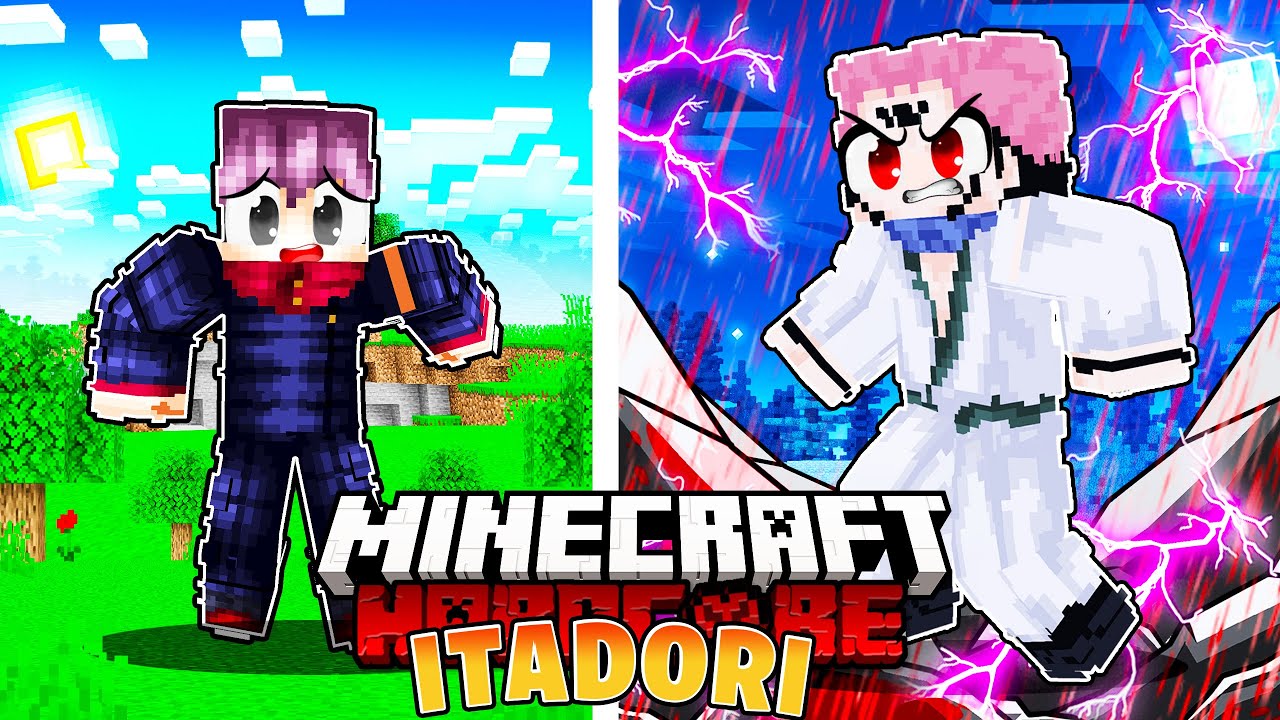 I Survived 100 DAYS as ITADORI in Hardcore MINECRAFT!