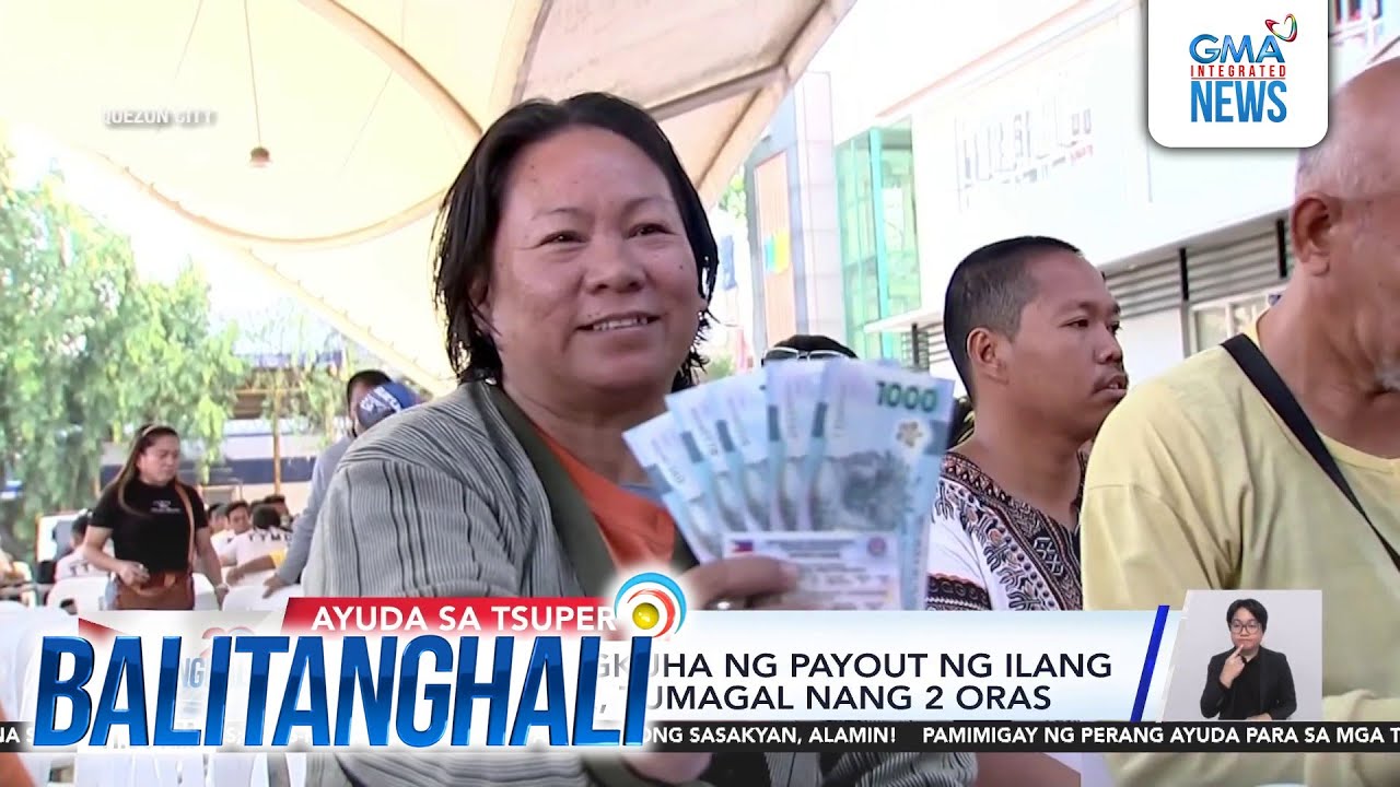 Ilang tricycle driver na pumila sa payout centers, dismayado matapos malamang wala... | Balitanghali