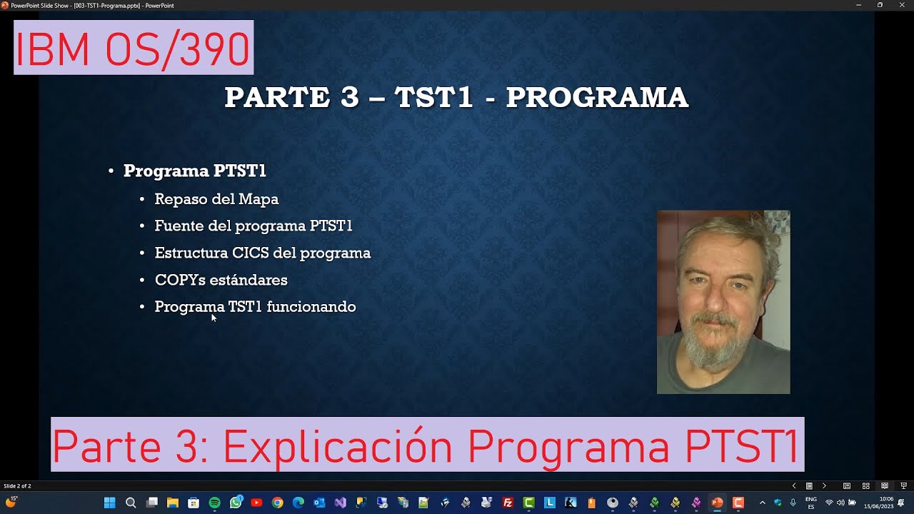 IBM OS/390: Parte 3: Explicación Programa TEST PTST1