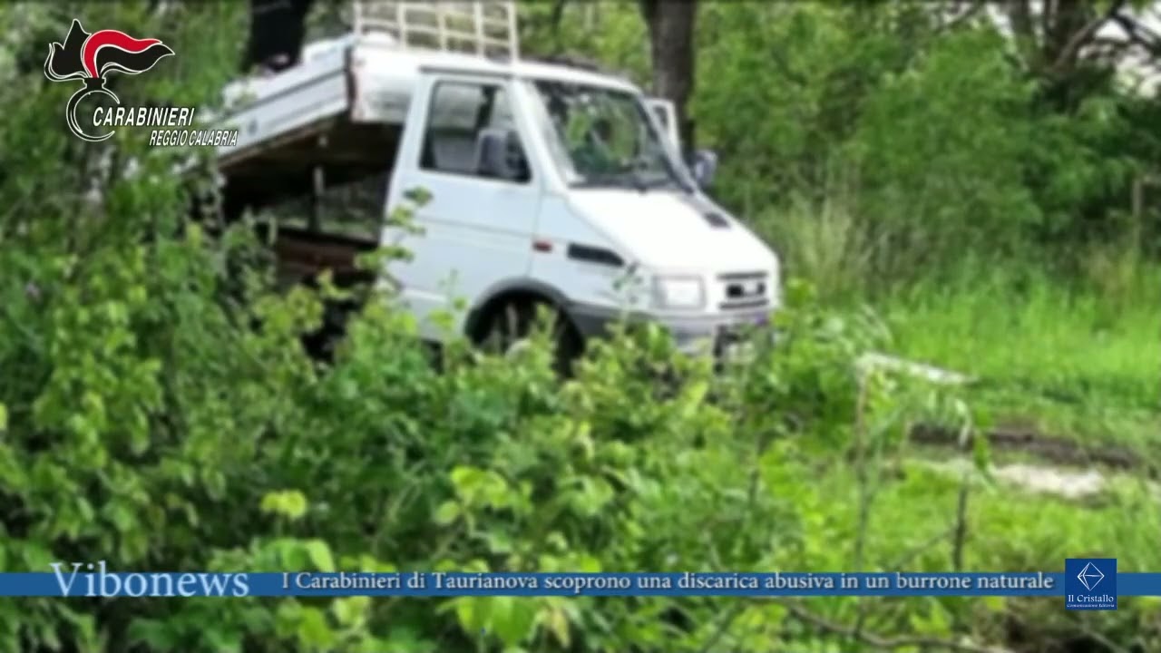 I Carabinieri di Taurianova scoprono una discarica abusiva in un burrone naturale