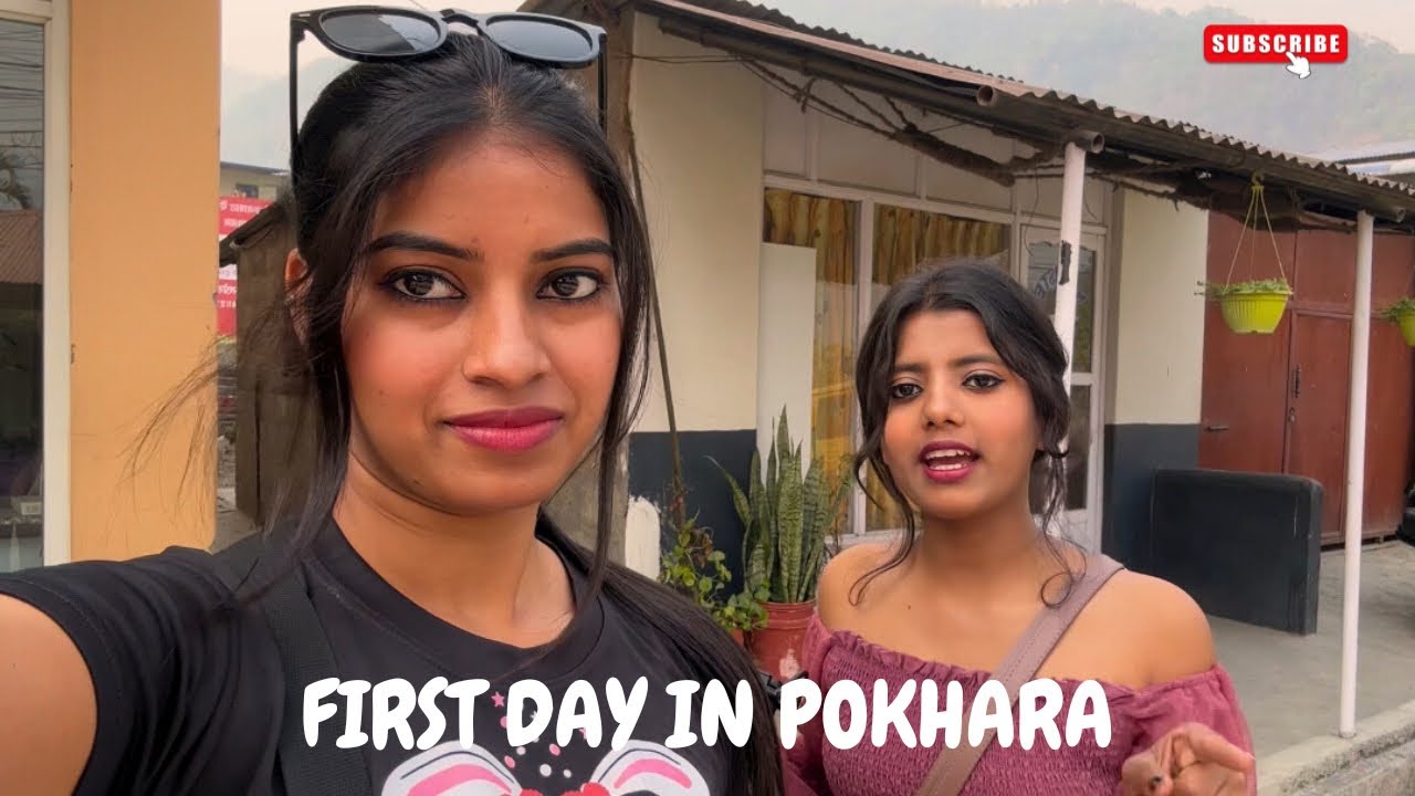 FIRST DAY IN POKHARA | 🥰 WESTERN DRESS PAHAN LI POKHARA ME 🥰 | MY VLOG #shortvideo #pokharavlog